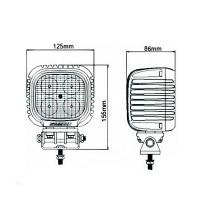 Lampe de travail LED 1773lm 12-24V flood alu