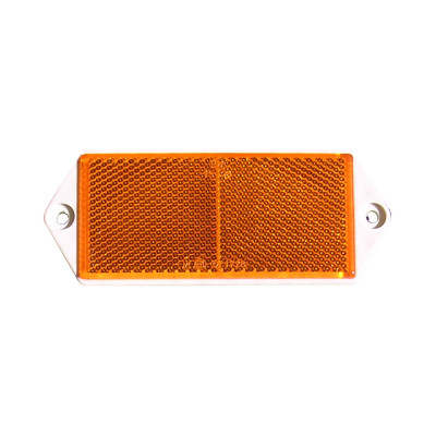 Réflecteur avec vis - 125x51mm - orange