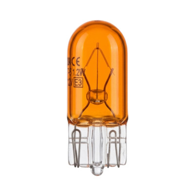 Ampoule de signalisation 12V 5W T10 WY5W orange