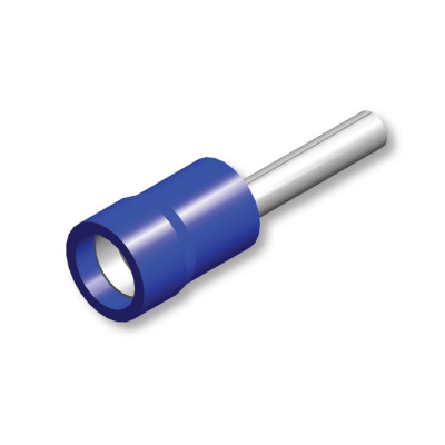 Cosse de câble broche bleu blister 10pcs