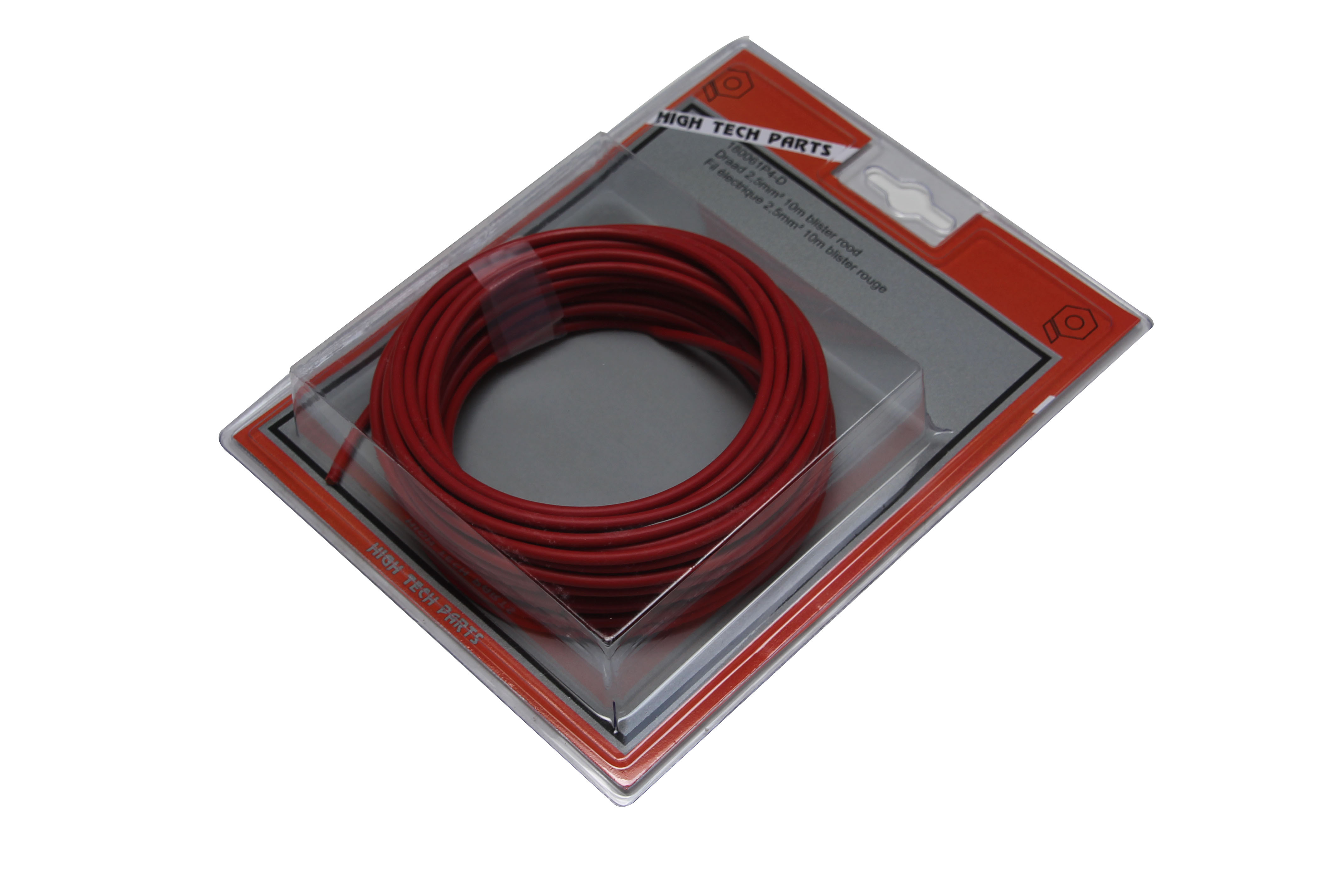 Fil electrique 2.5mm2 rouge / blister