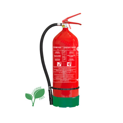 Extincteur à eau/mousse bâtiments Belgique 9L AB sans fluor manomètre