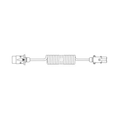 Cordon adapteur 7 pôles 12V à 7 pôles 24V