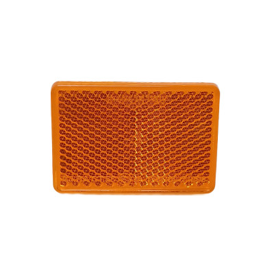 Catadioptre rectangulaire orange autocollant 56x38mm