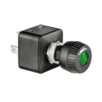 Interrupteur rotatif 12V LED vert 0–1