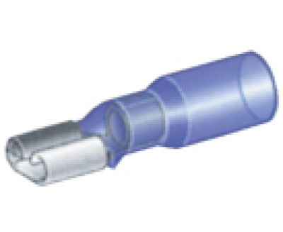 Souliers de câble Duraseal - 6.3mm - push-on - bleu