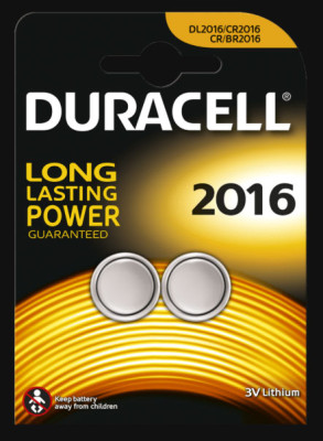 Duracell pile bouton DL2016 3V Lithium