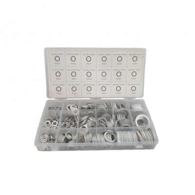Assortiment de bagues en aluminium 450 pièces