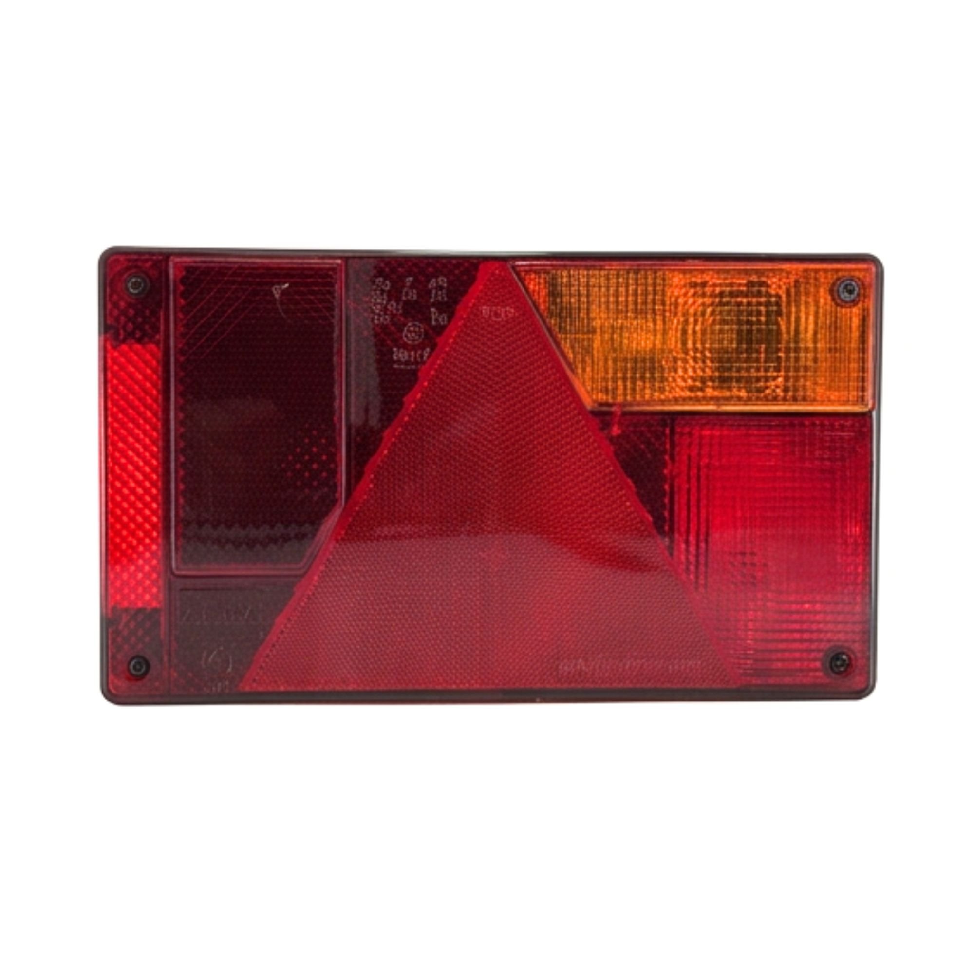 Feu arrière & Plaque FP63 halogène 12V 5 fonctions 5-pin droite