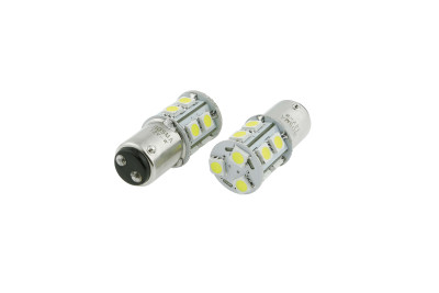 Ampoule - 24V - 13Xsmd 5050 - Led - BAY15s - White Canbus - 2 pièces