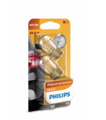 Philips W21/5W - 12V - 21/5W - W3x16q - blister 2 pièces
