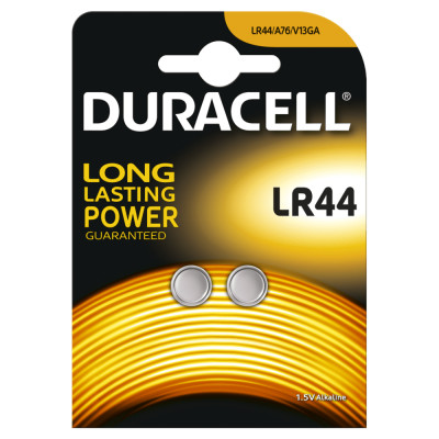 Duracell pile bouton LR44 1.5V Alkaline