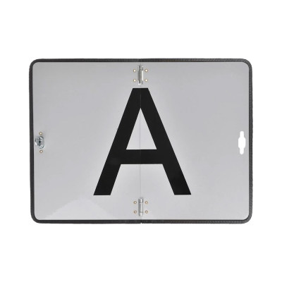 Panneau de signalisation aluminium lettre A