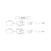 Feu arrière LED 12-24V 6 fonctions 5-pin gauche