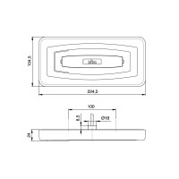 Feu arrière L930 LED 9-32V 5 fonctions