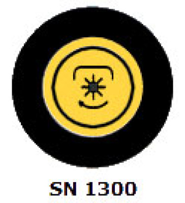 Interrupteur Merit - heavy duty - PTO command - jaune - 7T - SN1300