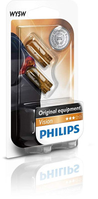 Philips WY5W - 12V - 5W - W2.1x9.5d - blister 2 pièces