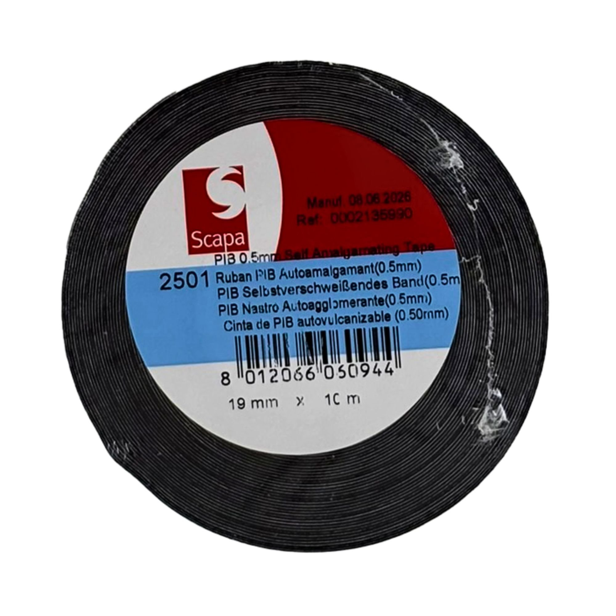 Toile vulcanisante 19mm 0,5mm 10m