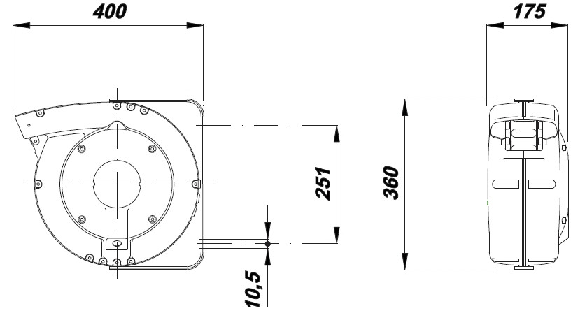 Enrouleur Cable 5X1,5 Mm2