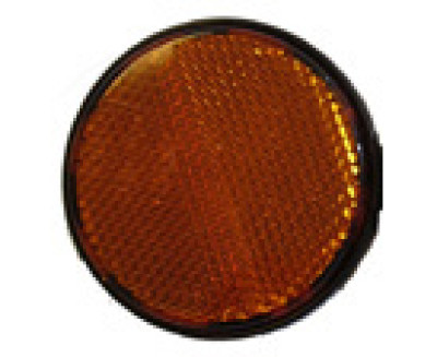 Réflecteur - 60mm - orange/adhesif