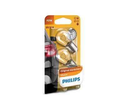 Philips P21W - 12V - 21W - BA15s - blister 2 pièces