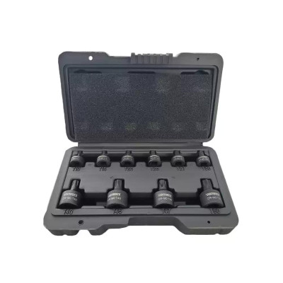 Kit de douilles à chocs Torx 10 pièces