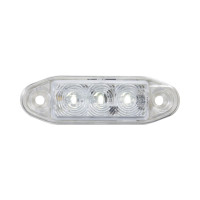 Feu de position LED 12-24V blanc clear lens 77mm x 23,3mm