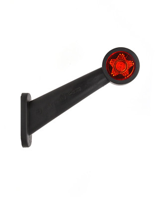 Feu d'encombrement W21.3STAR LED 12-24V câble 21cm droite incliné longue
