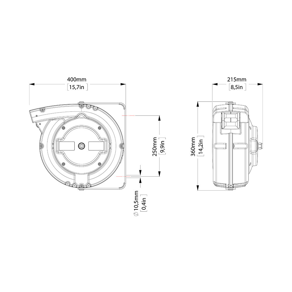 Enrouleur Cable 7 X 1 Mmq 16+2 Mt IP65