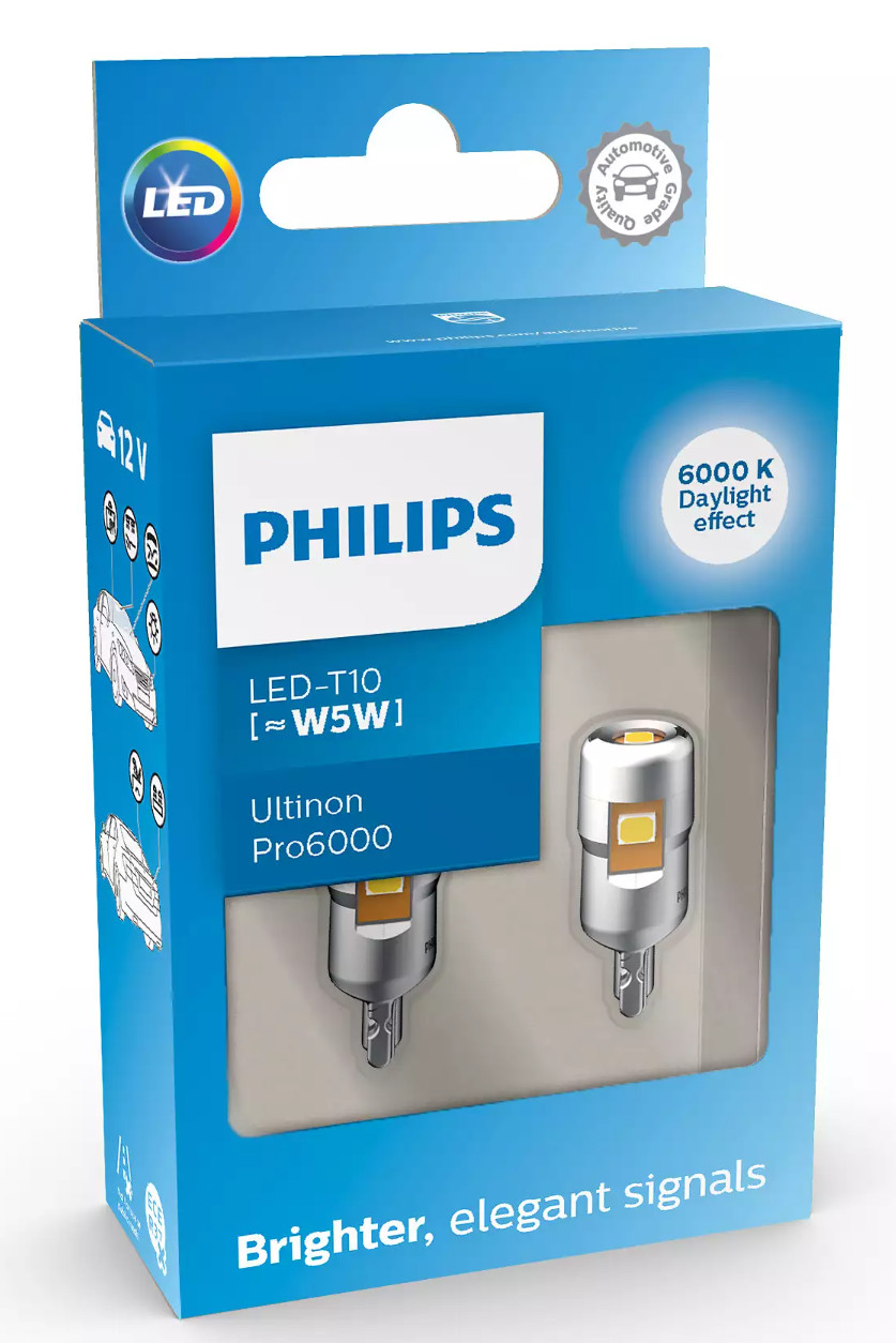 Philips Ultinon Pro6000 - Led - T10 - set - non ECE