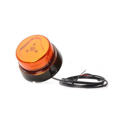 Gyrophare W112 LED 12-24V orange montage plat 8 modes