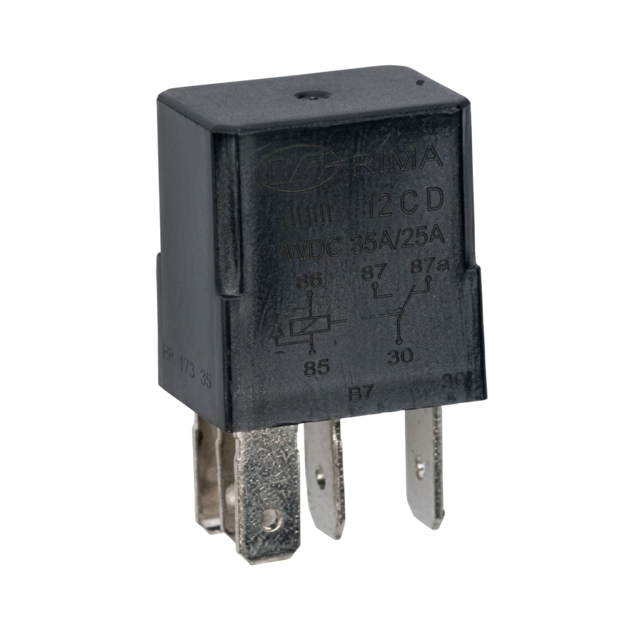 Relais inverseur micro 5 broches 12V 35-25A avec diode