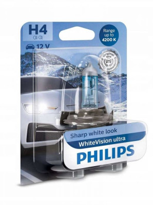 Philips H4 - 12V - 60/55W - WhiteVision Ultra - blister