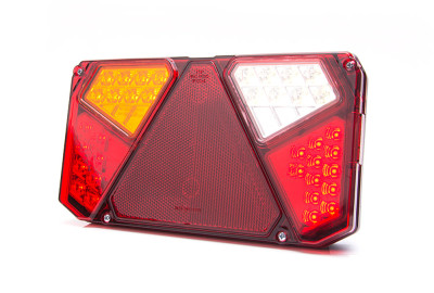Feu arrière W125DL LED 12-24V 6 fonctions câble 2m gauche