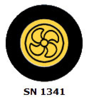 Interrupteur Merit - heavy duty - ventilateur - jaune - 4T - SN1341