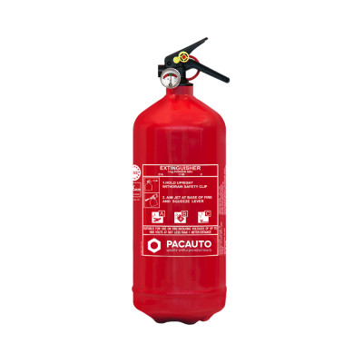 Extincteur véhicules Belgique 3kg ABC manomètre support métallique P
