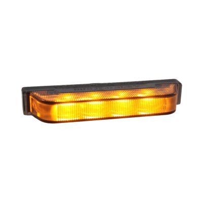 Feu flash LED orange 12-24V ultra-mince 9,6x1,4x2,5cm smoke look 5m câble