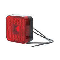 Feu de position LED 12-24V rouge 65mmx65mm