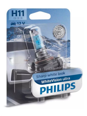Philips H11 - 12V - 55W - PGJ 19-2 - WhiteVision Ultra - blister