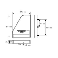 Feu arrière LED 12-24 V 5 fonctions 5-broches gauche