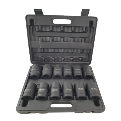 Coffret de douilles à choc longue 1" 12 pcs