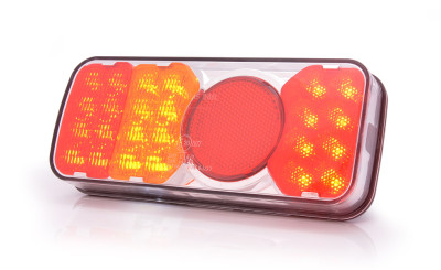 Feu arrière W66L LED 12-24V 5 fonctions câble 190cm gauche