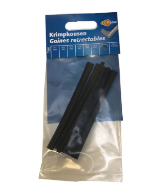 Gaine thermo assortiment - 3-6-12mm - noir