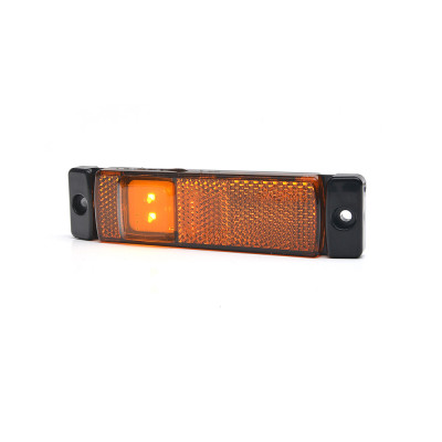 Feu de position W45S LED 12-24V orange réflecteur