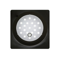 Lumière d'intérieur LED 1397 lm 12-24 V rond 160 mm capt de mouvement