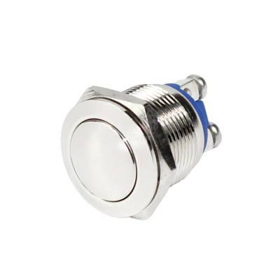 Interrupteur à bouton-poussoir en laiton blister 20 A 12 V tactile, antivandal