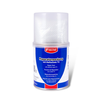 Kit de réparation bicomposant T3 1000g de résine+ tissu en fibre de verre 0,5 m²
