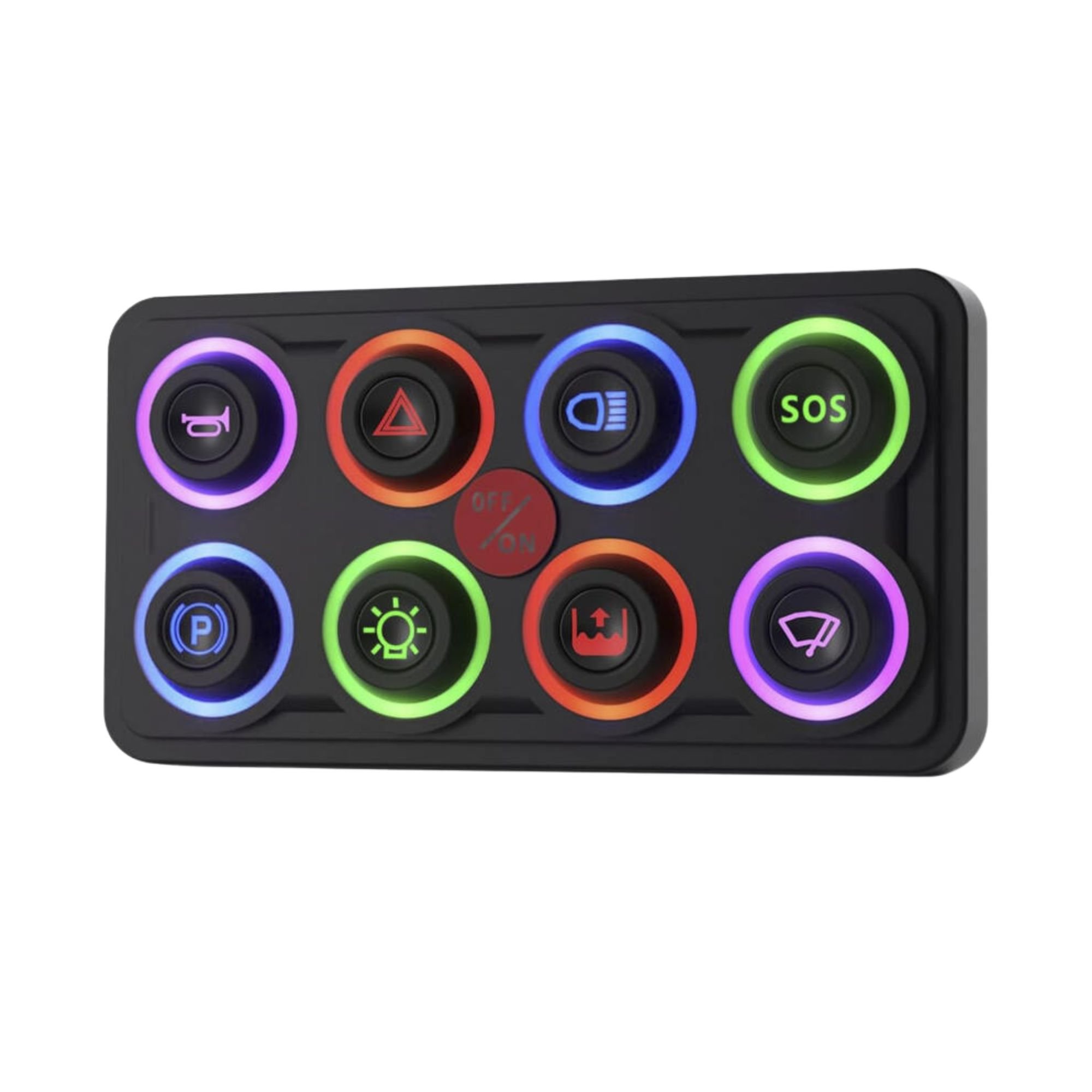 Panneau de contrôle 12/24V 8 boutons LED personnalisables étanche IP68