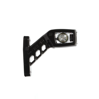 Feu d'encombrement & Latéral W49 LED 12-24V câble 28cm droite sur caoutchouc