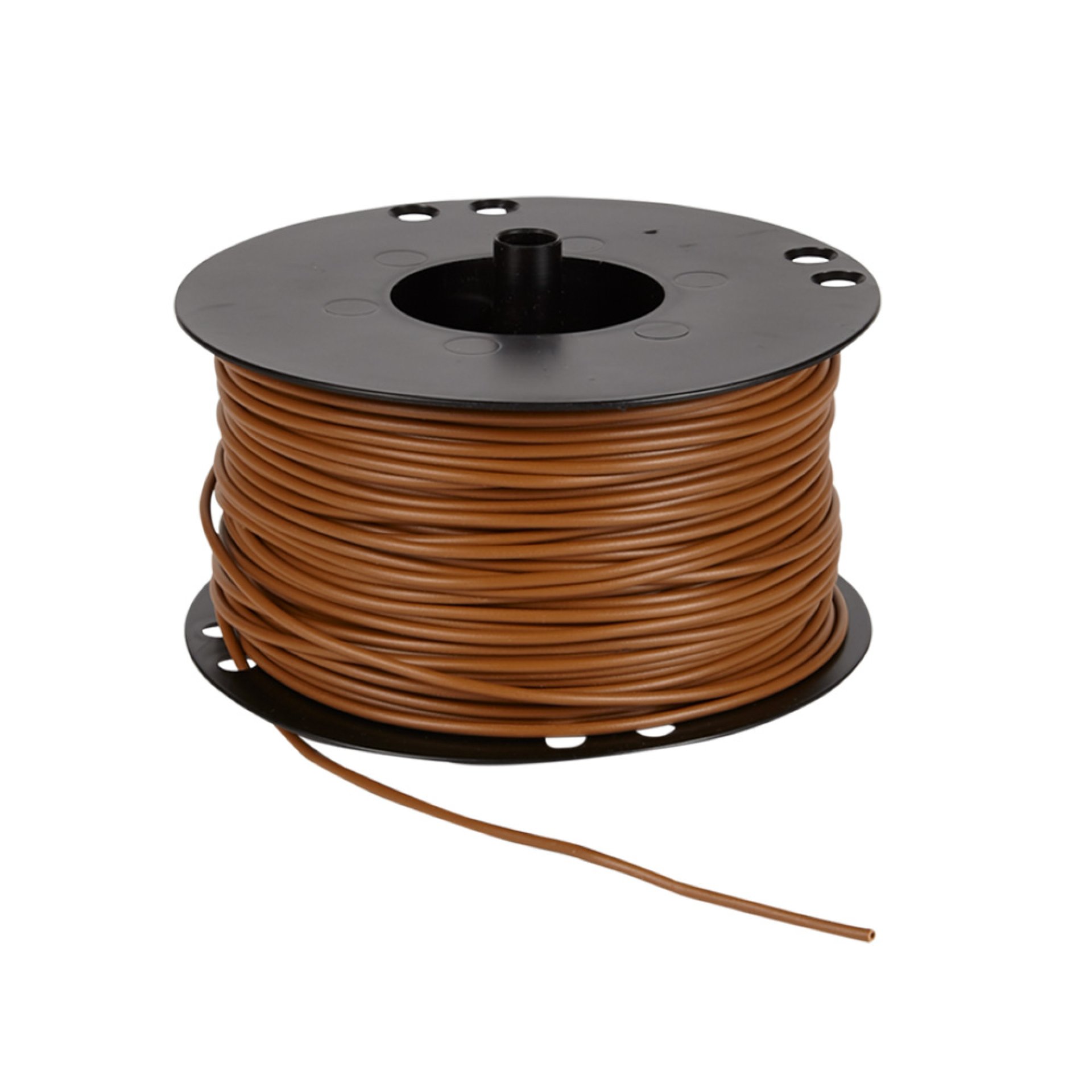 Fil 1.5mm² 100m bobine brun | Brun | 180041B-PE